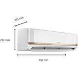 Hitachi 1.5 Ton 3 Star Split Inverter AC 2025 Model - Milky White  (RAK.G318PCC2SS, Copper Condenser)