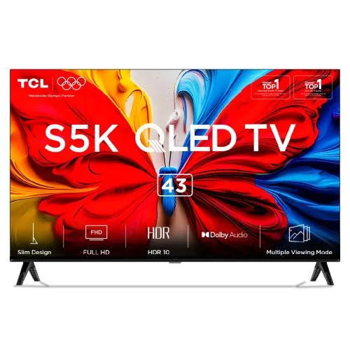 TCL S5K Series 108 cm (43 Inch) FHD QLED Google TV - HDR 10+, HLG, Dol ...