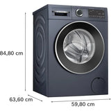Bosch 10 Kg Automatic Front Load Washing Machine with Multiple Wash Programmes | 1400 RPM Spin Speed | Digital Countdown Indicator | Multiple Water Protection (WGA254ZPIN, Dark lake)