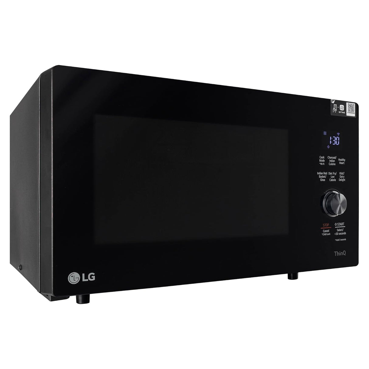 LG 28 L Wi-Fi Enabled Charcoal Convection Healthy Microwave Oven (MJEN286UFW, Black, Diet Fry) - 2023 Model