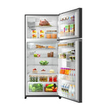 Toshiba 608 Litres 1 Star Double Door Frost Free Origin Inverter Refrigerator | Automatic Ice Maker | Ultrafresh Zone | Pure Bio Deodorizer | Touch Control Panel (GR-RT835WE-PGI(22), Black Glass)