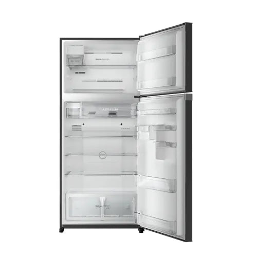 Toshiba 608 Litres 1 Star Double Door Frost Free Origin Inverter Refrigerator | Automatic Ice Maker | Ultrafresh Zone | Pure Bio Deodorizer | Touch Control Panel (GR-RT835WE-PGI(22), Black Glass)
