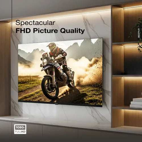 Sansui 2K Series 109cm (43 Inch) Full HD Smart LED TV - HDR10/HLG, Noise Reduction, Dolby Audio, Screen Sharing, Surround Sound, Google Assistant, JSW43FHG5
