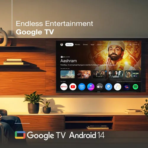 Sansui 2K Series 109cm (43 Inch) Full HD Smart LED TV - HDR10/HLG, Noise Reduction, Dolby Audio, Screen Sharing, Surround Sound, Google Assistant, JSW43FHG5