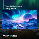 Sansui 190cm (75 Inch) 4K Ultra HD QLED Smart Google TV - HDR10+/HLG, Dolby Vision, Far Field Voice control, Dolby Atmos, Screen Sharing, Google Assistant, JSW75UG23QF