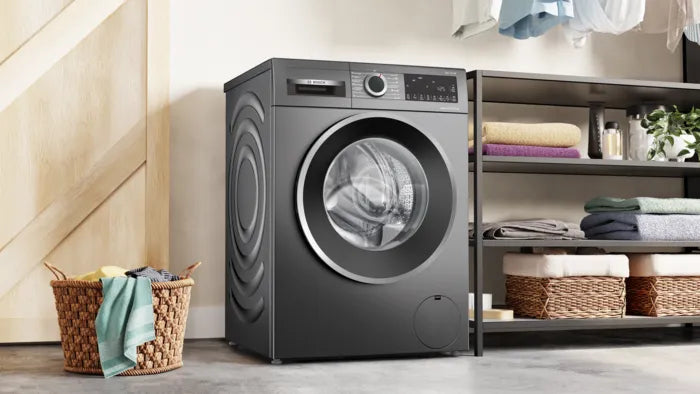 Bosch 10.5/6 KG Inverter Fully Automatic Front Load Washer Dryer (2025 Model, WNA2E4UCIN, 1400 RPM, 14 Wash Programs, LED touch display, Wash & Dry in 60 Mins, Cast Iron Grey)