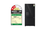 LG 605L French Door Refrigerator | GV-F25FFGHB | Water Dispenser, Auto Ice Maker, Wi-Fi Convertible, Black Mirror Glass, 2 Star