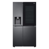 LG 630 L 3 Star Frost Free Side by Side Refrigerator, Matt Black, X257AMC3