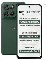 Motorola G67 Power (Pantone Cilantro, 8GB RAM, 128GB Storage) | Long Battery Life Smartphone