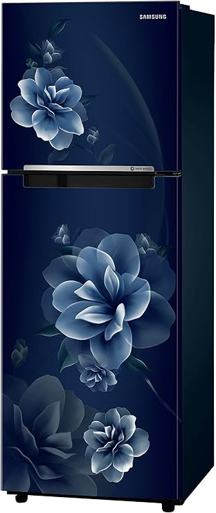 Samsung 236L 2 Star Digital Inverter Frost-Free Double Door Refrigerator Appliance(RT28C3022CU/NL, Camellia Blue