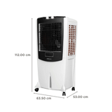 Bajaj Shield Series Mighty 104 L Desert Air Cooler White – High Airflow Turbo Cooling