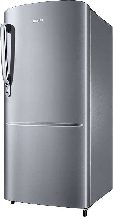 Samsung 183 L, 2 Star, Digital Inverter, Direct-Cool Single Door Refrigerator (RR20C2712S8/NL, Silver, Elegant Inox)