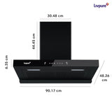 Livpure Ether 60cm T-Shape Kitchen Chimney: Filterless, Thermal Auto-Clean, Strong Suction