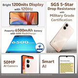 Vivo Y21 5G 6GB/128GB | 50MP Camera, 6.58" 90Hz Display, 5000mAh Battery, Champagne Gold