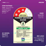 Voltas 1.5 Ton Split AC 3 Star Inverter (183INV Vertis AI Zest Gold)