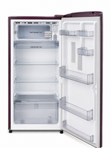 LG GL-D2236YAWS 215L Single Door Refrigerator | Smart Inverter, Base Stand Drawer, Steel/White