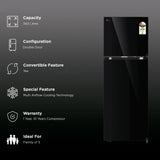 LG 343 Litres Double Door Refrigerator | Frost Free | Convertible Fridge | Smart Inverter Compressor | 2 Star | Black Mirror | GLT3426SNBM (2026)