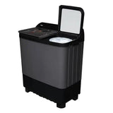 Haier 11 Kg 5-Star Semi Automatic Top Load Washing Machine | Anti-Bacterial Vortex Pulsator, Softfall Technology, Magic Filter (HTW110-178FLN, Black)