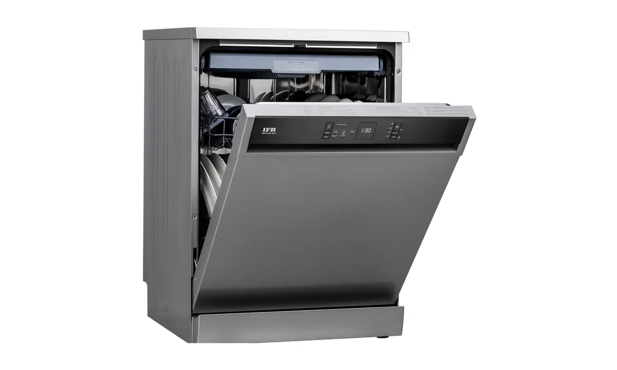 IFB Neptune VX15 15 Place Setting Dishwasher: 8 Wash Programs, 3D Wash Zone, Inverter Tech