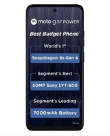 Motorola G57 Power 5G (Regatta, 8GB RAM, 128GB Storage) – Snapdragon 6s Gen 4 & 7000mAh Battery