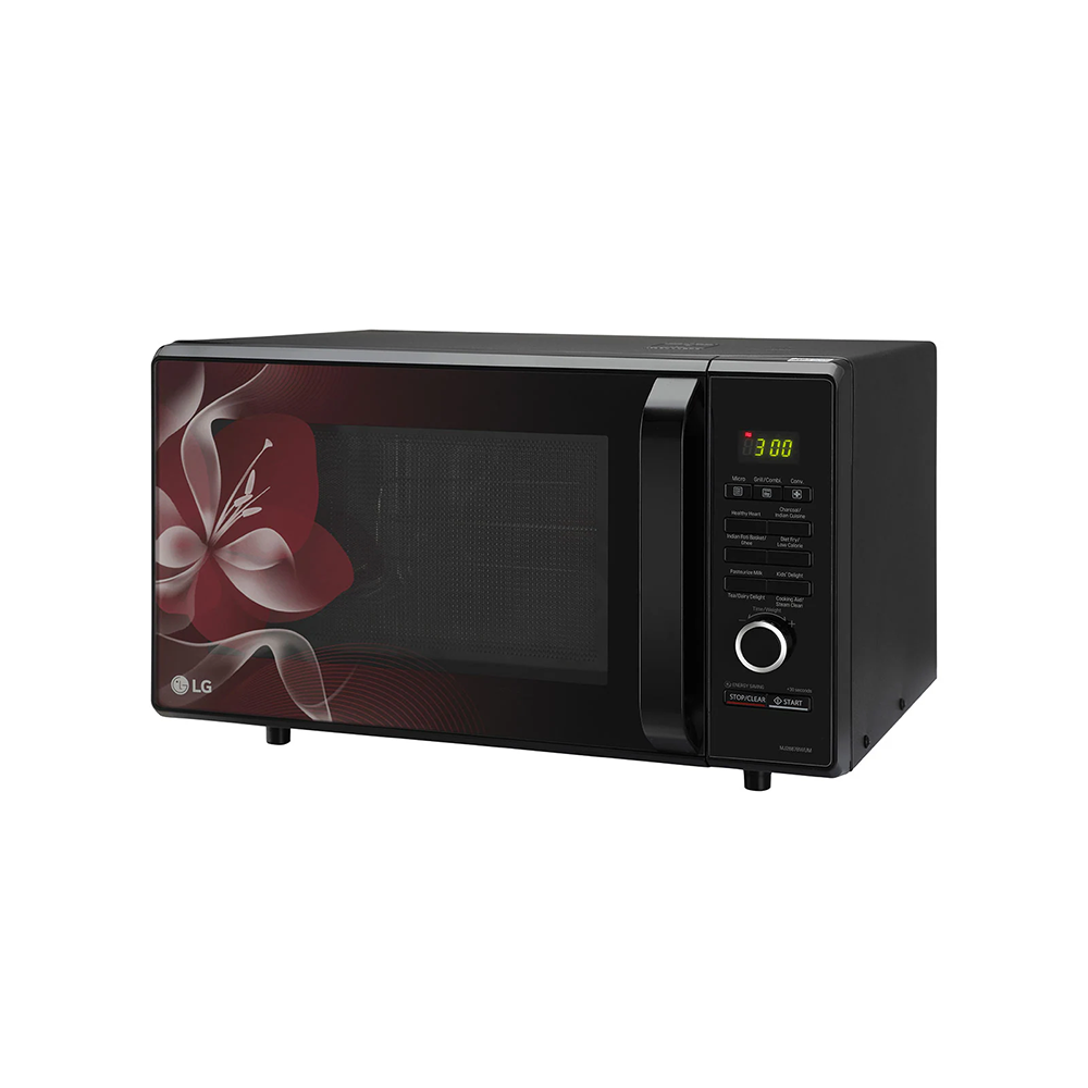 Oven Excellence: LG 28L Charcoal Convection Microwave (Black, Rotisserie)