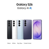Samsung Galaxy S26 5G Smartphone (12GB RAM, 256GB Storage, Cobalt Violet) | AI Phone | 50MP Camera | Fast Performance