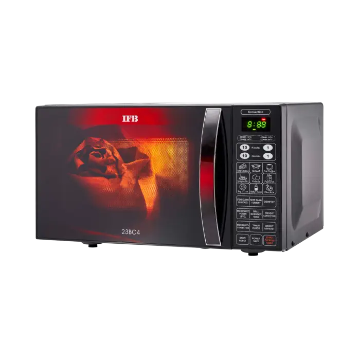 Top-tier tech: IFB 23BC4 - Best 23 L black convection microwave.