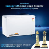 Haier HFC-500DPW5 White Deep Freezer – 439L Capacity, 5 Side Cooling & Energy Efficient Design