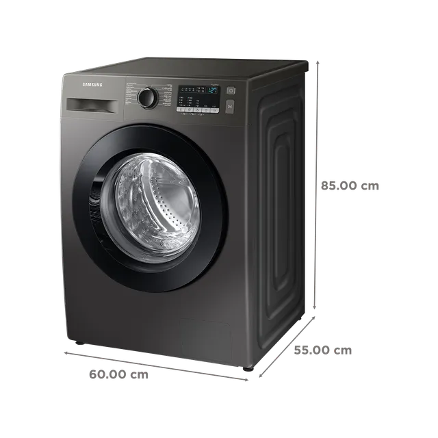 SAMSUNG 8 kg 5 Star Inverter Fully Automatic Front Load Washing Machine (WW80T4040CX1TL, Diamond Drum, Inox)