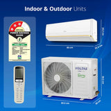 Voltas Smart Air Inverter AC, 1.5 Ton, 3 star - 183V Zephyr Gold