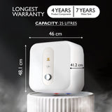 Haier ES25V-S1W 25L Storage Water Heater | 5 Star, 8 Bar, Shock Proof, White