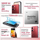 Vivo Y51 Pro 5G (Festive Red, 8GB RAM, 256GB Storage) – Dimensity 7360 Turbo, 7200mAh Battery & 120Hz Display