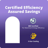 Voltas Vertis Elite Gold 1 Ton 3 Star Inverter Split Air Conditioner (Model: 123INV) | 6-Step Adjustable Mode | Turbo Cooling | Ice Wash Technology | High Ambient Cooling | Copper Condenser | 2026 Model