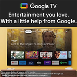 Smart viewing: Sony 55" 4K Smart LED Google TV - Android, Internet TV.