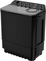 Haier HTW140-196BK 14 Kg Semi-Automatic Top Load Washing Machine | Vortex Pulsator, Oxyi Dry, Black