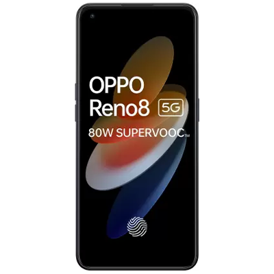 Unleash 5G power: OPPO Reno8 - Shimmer Black, 8GB RAM, 128GB.
