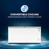 Blue Star 484L Double Door Convertible Deep Freezer (CF3-500MEW, White) | Heavy Duty Casters | Fast Cooling | Commercial Use