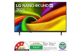 LG NANO 55 Inch 4K Ultra HD Smart AI TV (55NU875BPLA) | α5 AI Processor 4K Gen9 | HDR10 | 2026 Edition