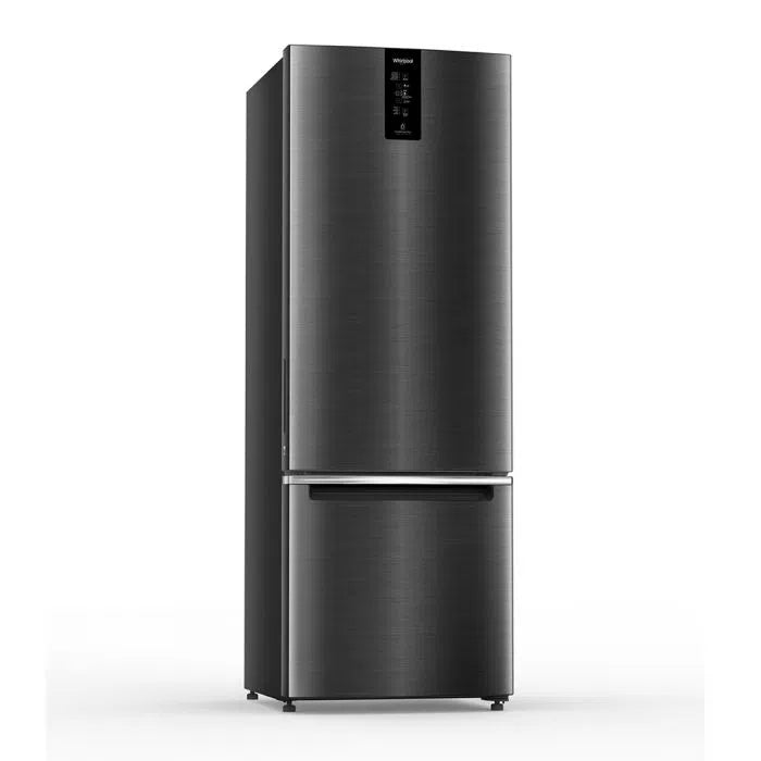 Whirlpool 285L 2 Star Double Door Bottom Mount Refrigerator, Steel Onyx (W.POOL REF 21806)