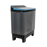 Midea 8.5 Kg Semi Automatic Twin Tub Washing Machine MWMSA085GDX(KG) with Glass Lid (Black/Grey)