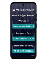 Motorola Moto G57 Power 5G (8GB RAM, 128GB Storage, P. Fluidity) – Snapdragon 6s Gen 4 & 7000mAh Battery