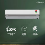 Daikin 1 Ton 5 Star Inverter Split AC FTKM35XV16VAA | 55°C Cooling | PM2.5 Filter | Triple Display | 16m Air Throw