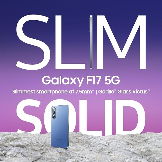 Samsung Galaxy F17 5G 4GB/128GB | Dimensity 6300, Super AMOLED, 6000mAh Battery, Navy Black