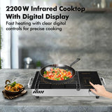 Havells GLO TC22 2000W Infrared Cooktop: Works With All Cookware, Preset Menus, Auto Shut-Off