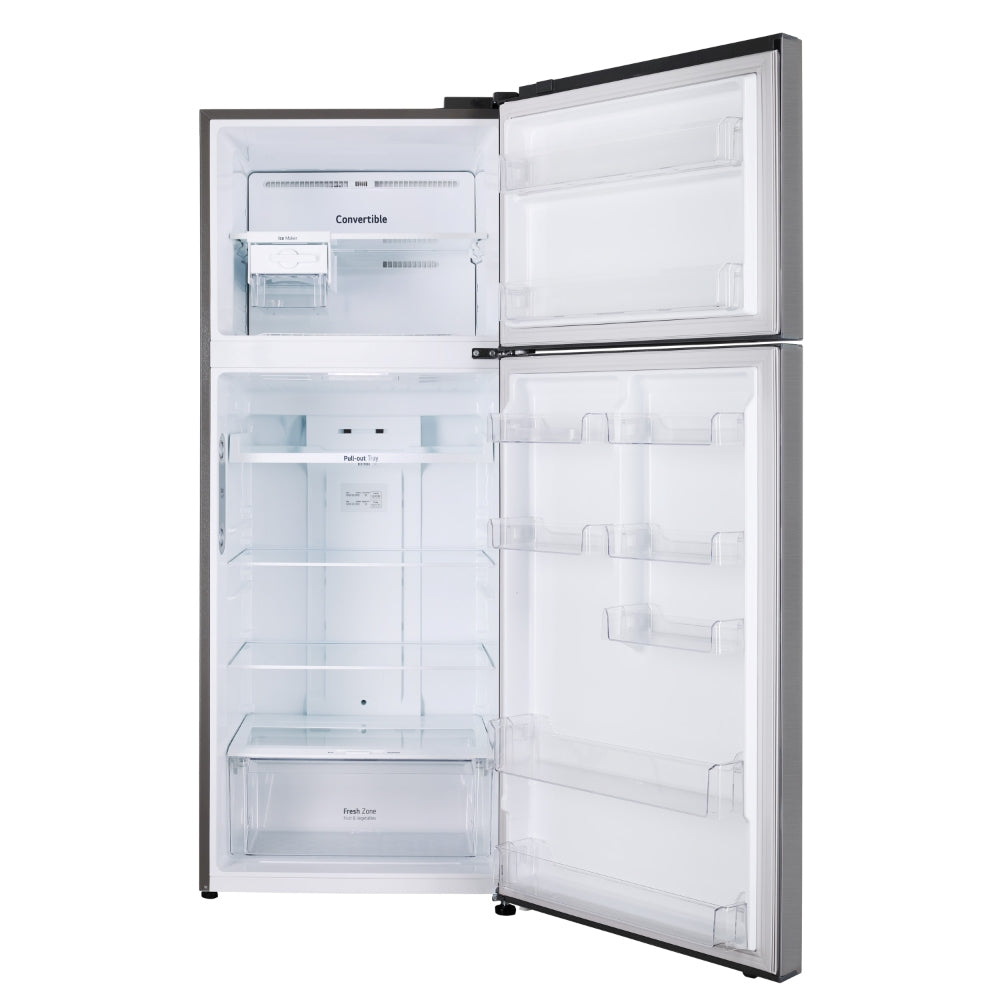 LG 446 Litres 1 Star Double Door Frost Free Refrigerator with Door Cooling+, Convertible, Smart Diagnosis, Toughened Glass Shelf (GL-T502CPZR)