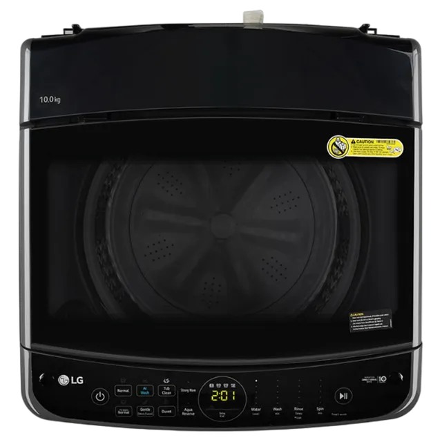 LG 10Kg Top Load Washing Machine, AI Direct Drive™, Turbodrum, Middle Black (THD10NPM)