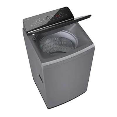 Elevate washing with Bosch 7 kg Top Load Washing Machine in Dark Grey.