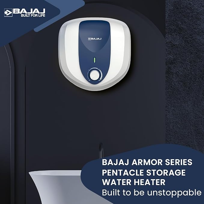 Bajaj Armour Series Pentacle 25L Storage Water Heater for Home