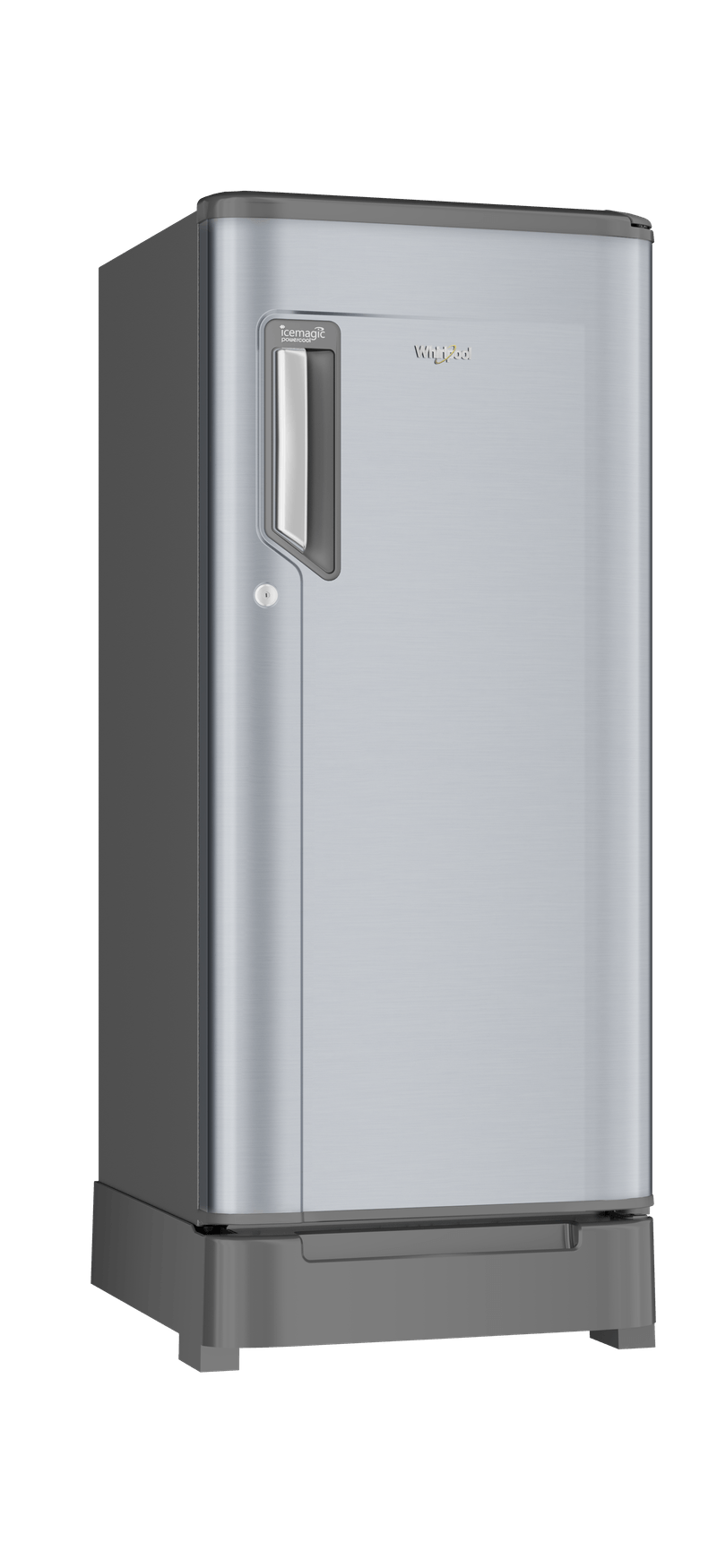 Icemagic Powercool 184L 2-Star Single Door Refrigerator with Base Drawer – Imperial Steel-Y (Model: 73596)