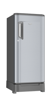 Icemagic Powercool 184L 2-Star Single Door Refrigerator with Base Drawer – Imperial Steel-Y (Model: 73596)